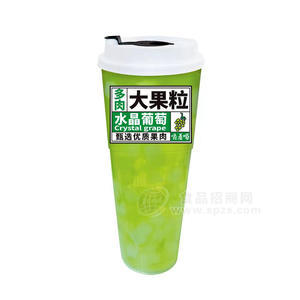 水晶葡萄多肉大果粒果肉饮料杯装招商