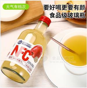 汇多滋325ML 100%苹果汁玻璃瓶果汁