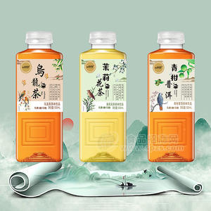 春尚好乌龙茶茉莉花茶青柑普洱茶饮品500ml