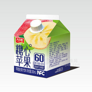 天合露糖心蘋果復(fù)合果汁飲料屋頂盒裝招商300ml