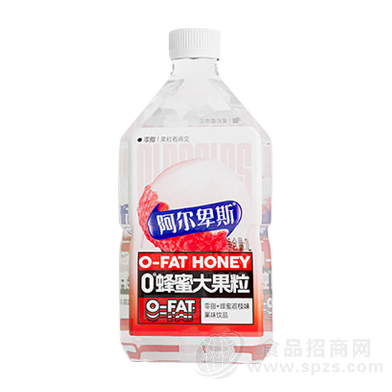 阿尔卑斯蜂蜜大果粒零脂+蜂蜜荔枝味果味饮品瓶装招商1L