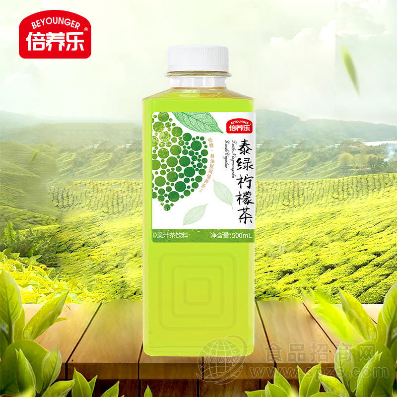 倍养乐泰绿柠檬茶果汁茶饮料500ml