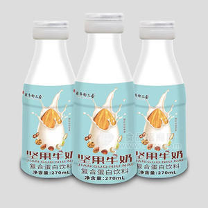 百年椰正香坚果牛奶复合蛋白饮料瓶装招商270ml