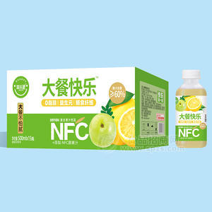 簡樂派油柑檸檬味添加NFC60%復(fù)合果汁飲料禮盒招商500ml