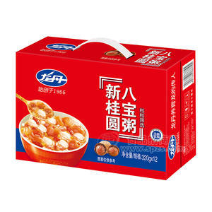 龙丹新桂圆八宝粥方便粥方便食品320gx12罐