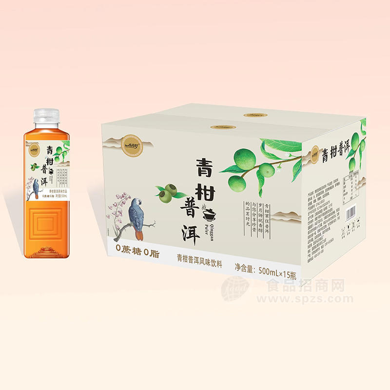 春尚好青柑普洱风味饮料500mlx15瓶