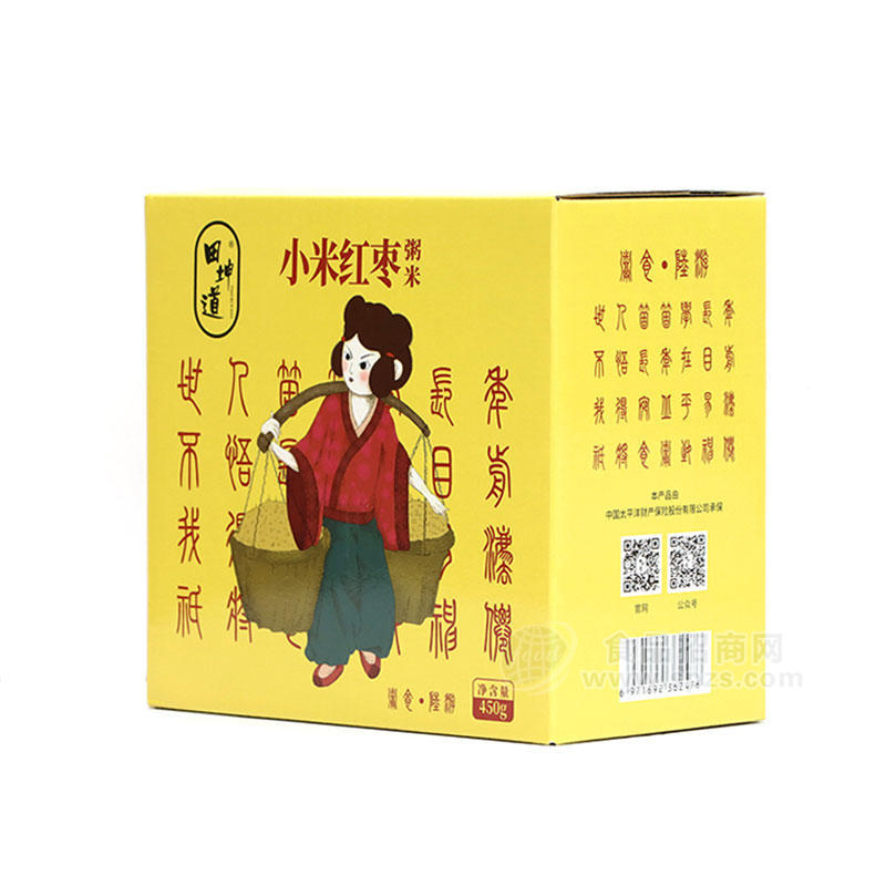 田坤道小米红枣粥米450g