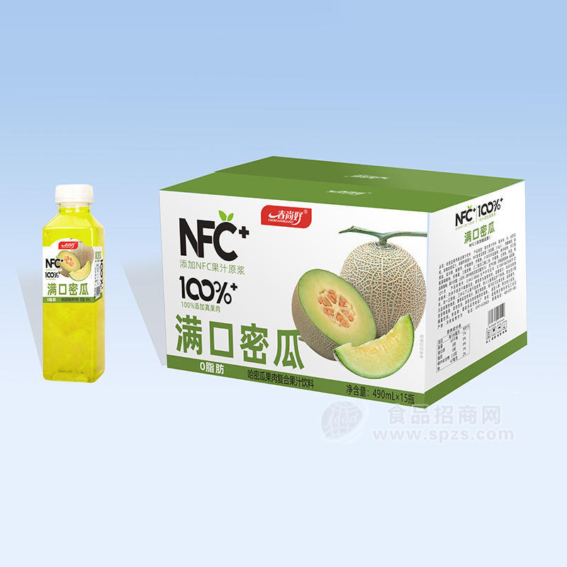 春尚好NFC哈密瓜果肉复合果汁饮料490mlx15瓶