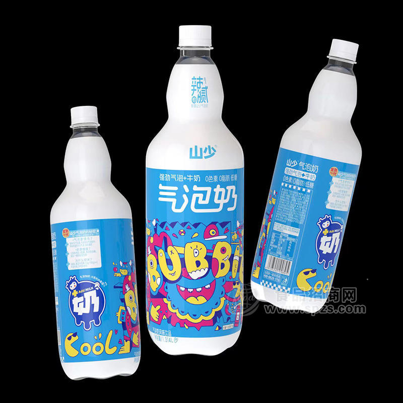 山少气泡奶风味饮品瓶装招商1.314L
