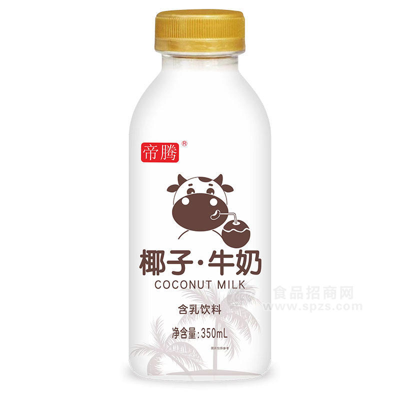 帝腾椰子牛奶含乳饮料瓶装招商350ml 