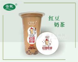 怡纯红豆奶茶风味饮料杯装420g