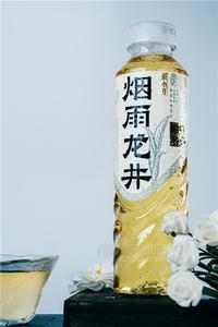 茶小开烟雨龙井茶饮料500ml瓶装一分甜系列