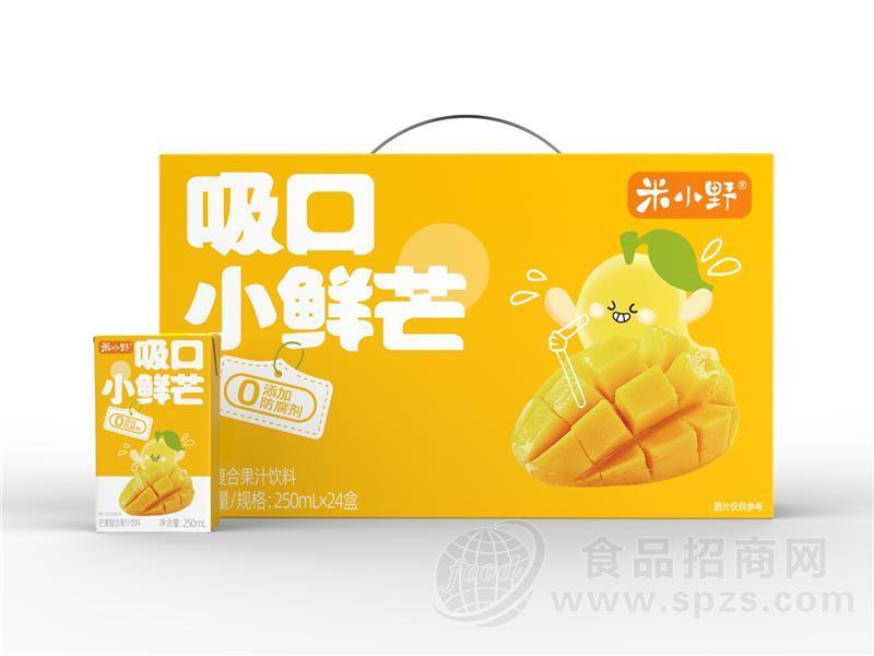 米小野芒果复合果汁饮料250ml*24盒