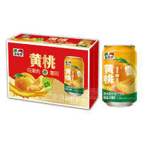 金保羅黃桃復合果汁大果肉飲料箱裝招商310ml×16瓶