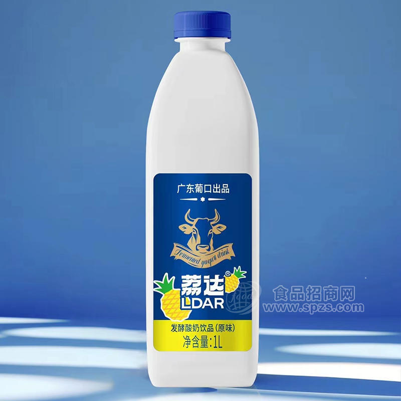 荔達(dá)發(fā)酵酸奶飲品菠蘿味瓶裝招商1L