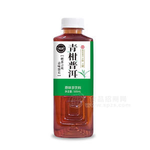 簡樂派青柑普洱原味茶飲料瓶裝招商500ml