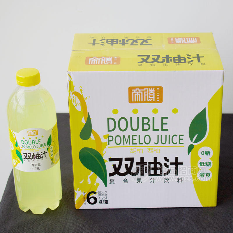 帝腾双柚汁复合果汁饮料箱装招商1.25L×6瓶