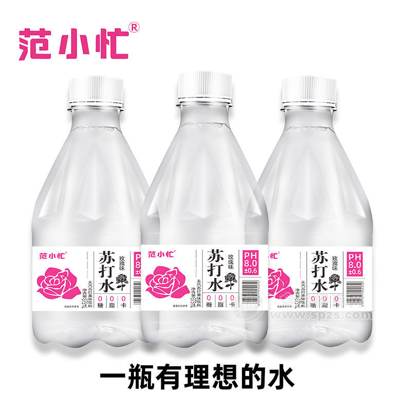 范小忙玫瑰味無汽蘇打果味飲料375ml