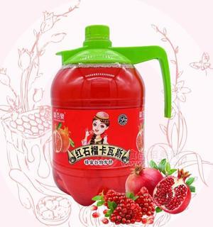 疆百泉紅石榴卡瓦斯飲料新疆特產(chǎn)1.5l