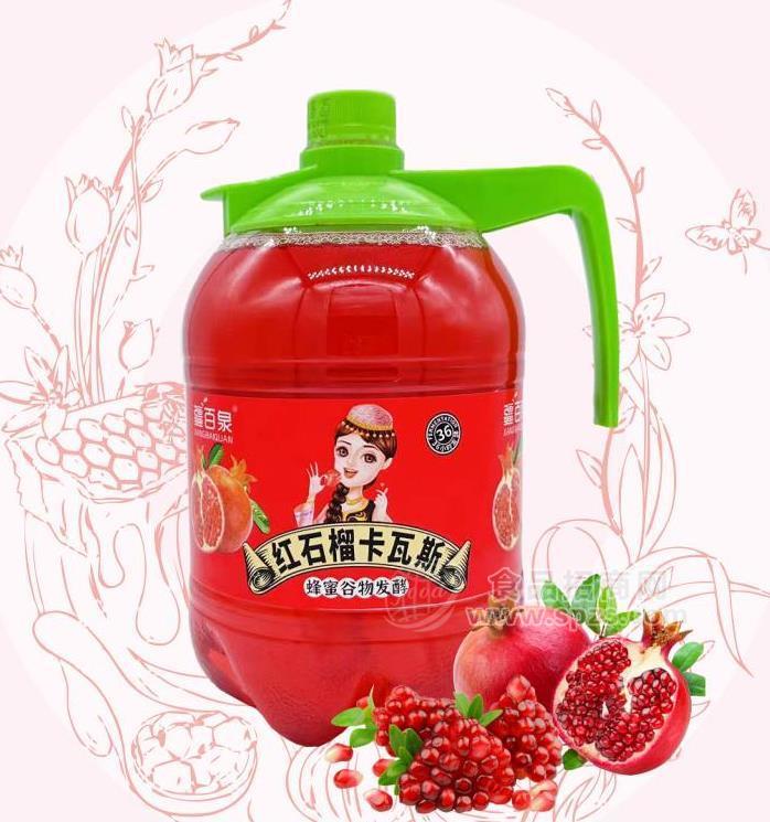 疆百泉红石榴卡瓦斯饮料新疆特产1.5l