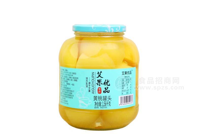 艾果優(yōu)品黃桃罐頭1.56kg