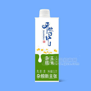 簡樂派雜糧玉米谷物飲料盒裝招商1L