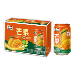 金保羅芒果復(fù)合果汁飲料箱裝招商310ml×16瓶