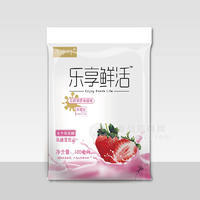 牛小叮草莓味乳酸菌酸奶袋装招商100毫升