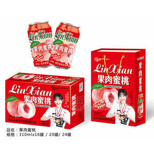 丹妮姆果园果肉蜜桃果汁饮料礼盒装310ml