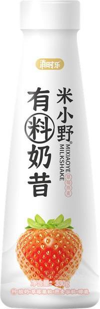 消时乐米小野有料奶昔酸奶草莓燕麦330g