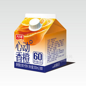 天合露心動(dòng)香橙復(fù)合果汁飲料橙汁屋頂裝招商300ml