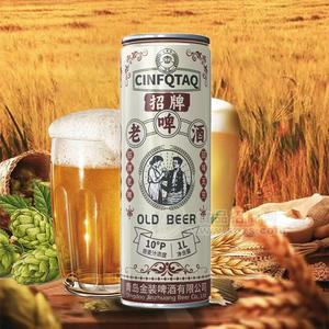 招牌老啤酒罐装招商1L
