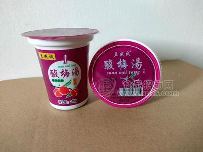 豆成成酸梅汤，自然果味椰果风味饮料310ml