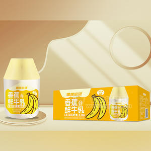 唯唯倍健香蕉鮮牛乳甜牛奶含乳飲品箱裝招商360g×15瓶