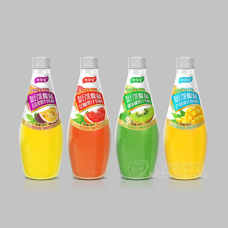 健保堂复合乳酸菌果汁饮料瓶装招商280ml