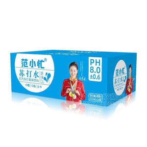 范小忙原味苏打水无汽苏打果味饮料375mlx24瓶