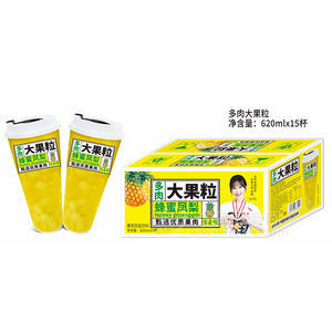 杯装多肉大果粒蜂蜜凤梨果肉凤梨饮料箱装招商620ml×15杯