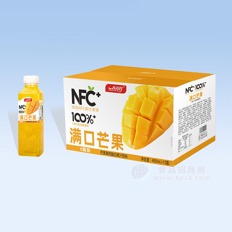 春尚好NFC芒果果肉复合果汁饮料490mlx15瓶