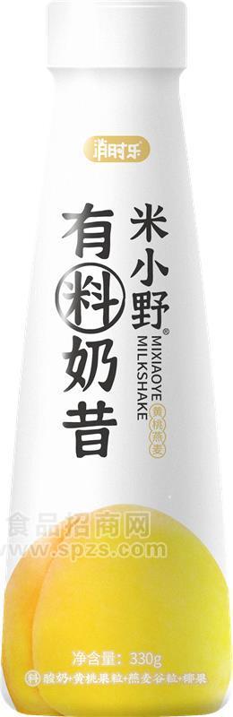 消时乐米小野有料奶昔黄桃燕麦330g