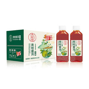 小輕甘青柑普洱無糖復(fù)合茶飲料箱裝招商900ml×12瓶