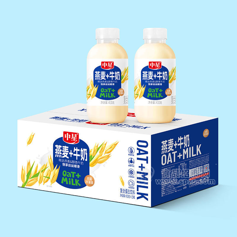 中星燕麥牛奶復(fù)合蛋白飲品410gx15瓶