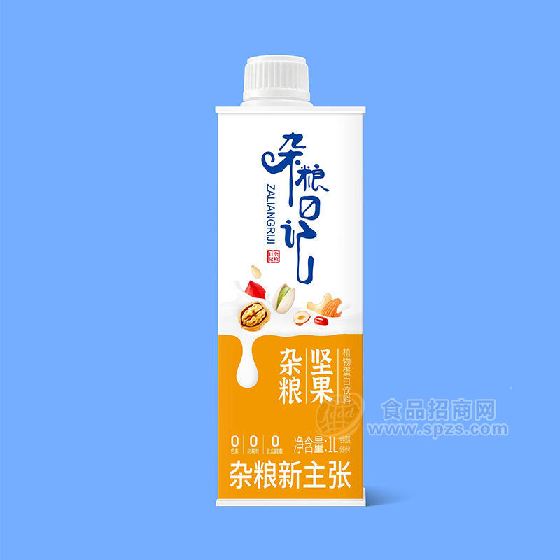 简乐派杂粮坚果植物蛋白饮料盒装招商1L