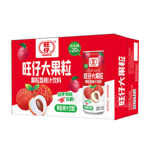 旺仔果粒荔枝汁饮料果粒果汁饮料320ml