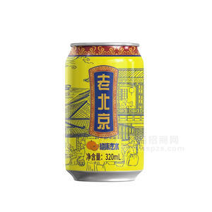 老北京橙味汽水飲料易拉罐裝招商320ml