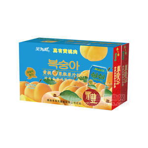 笑为鲜真有黄桃肉黄桃果粒果汁饮料箱装招商