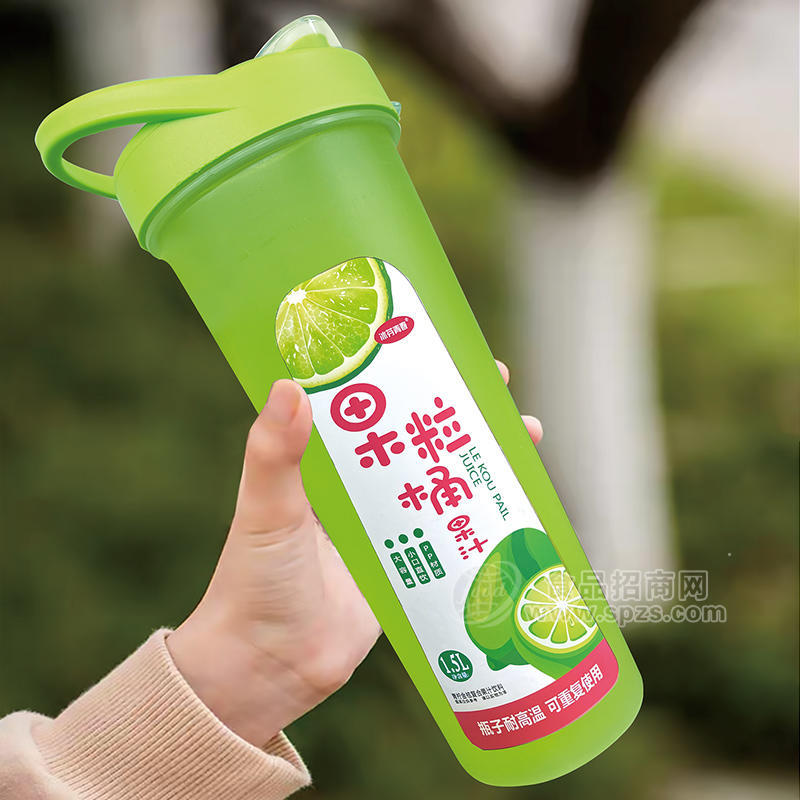 冰芬青春果粒桶果汁青檸金桔復(fù)合果汁飲料1.5L