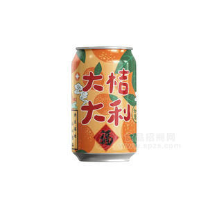 笑為鮮砂糖橘汁汽水易拉罐裝招商330ml