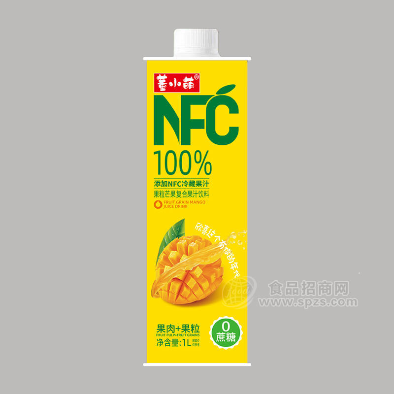 董小萌NFC果粒芒果复合果汁饮料0蔗糖招商1L
