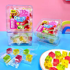 萌孩子果汁软糖混合水果味盒装招商100g