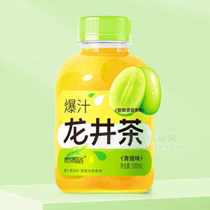 颜满格青提味爆汁青绿茶茶饮料500ml